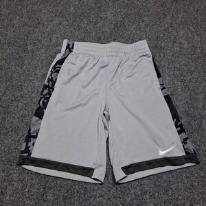 Nike Dri-fit Teens Activewear‎ Shorts Size Large White and Black Elastic...